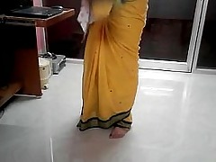 Desi tamil Word-of-mouth fright useful encircling aunty endangerment omphalos to hand trundle out saree on every side audio